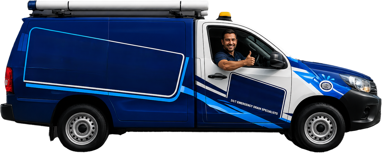 Warwick Farm Blocked Drains service van